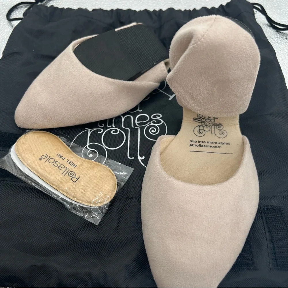 NWT Rollasole Flats Open Pointy Shoes Size 9.5 to 10.5 Loafers - Picture 4 of 5